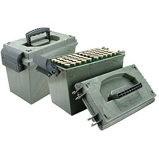 MTM 100RD SHOTSHELL BOX WITH TRAYS CAMO - Hunting Accessories